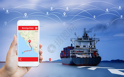 将货物运往目的地的货运船导航航海船运商业港口产品技术海洋工业数字化图片