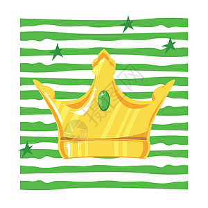 带宝石的金冠班级奢华典礼骑士插图君主版税加冕女王珠宝图片