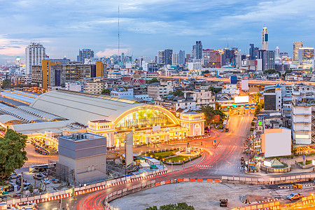 曼谷中央火车站日落景观机车火车交通建筑学办公室旅游市中心酒店城市图片