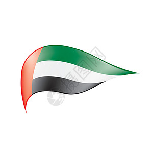 阿拉伯联合酋长国它制作图案爱国插图乐队横幅流光飞行卡片庆典框架国家图片