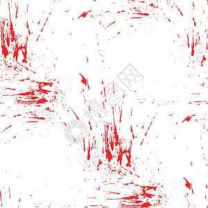 白色背景上的明亮红色喷洒 矢量纹理和喷射 不同的血滴图片