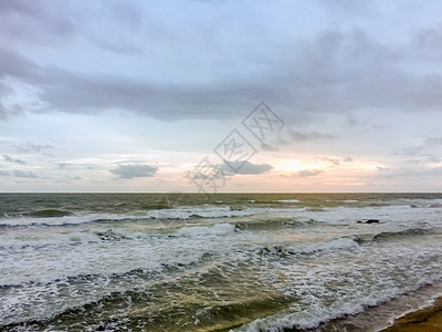 海洋 天空 海滩 阳光和云海景白色蓝色假期晴天旅行海岸地平线日落海浪图片