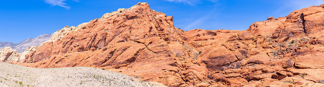 拉斯维加斯红岩峡谷沙漠太阳蓝天低压悬崖国家远足梯形公园地标图片
