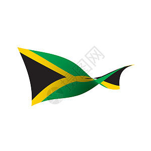 牙买加它制作图案白色地理海浪世界联盟飞行旅行庆典丝带框架图片