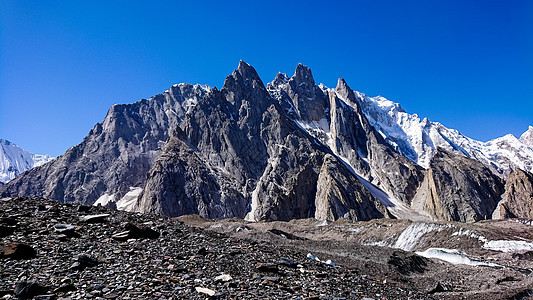 巴基斯坦K2基地营地和Baltoro冰川地貌图片