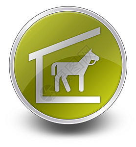 图标 按钮 平方图稳定摊位贴纸象形骡子谷仓建筑马匹指示牌农场文字图片
