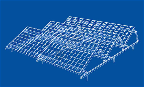 太阳能小组概念太阳能源建造业控制板草图发电机环境工程商业渲染图片