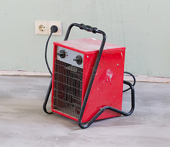 红装红色暖热器 烘干地板服务维修加热加热器插头安装房子袖珍散热器工作图片
