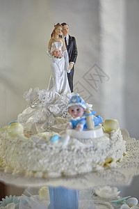 小蛋糕结婚蛋糕雕像新娘白色婚姻塑像新婚食物夫妇背景