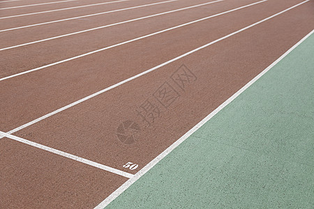 连续轨迹的细节体育场竞争车道橡皮短跑精加工跑步学校课程竞技图片