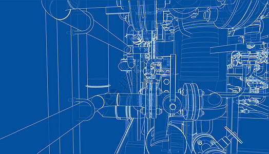 工业设备草图 韦克托设施插图工厂力量龙头管道工程压力阀门技术图片