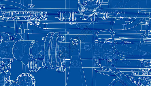 工业设备草图 韦克托资源植物压力燃料工厂力量配件设施管道管子图片