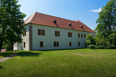 文艺复兴城堡Blansko城堡大厦历史住宅公园贵族建筑历史性巅峰座位图片