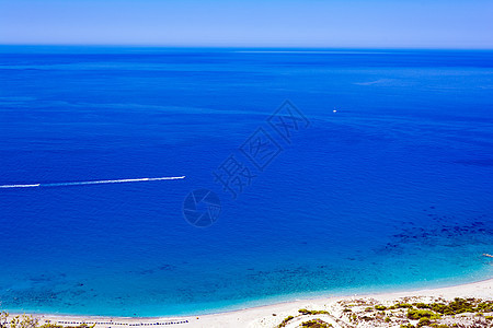 希腊列夫卡达岛美景顶端海滩图片