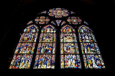 彩色窗口旅行宗教建筑学教会窗户地标文化入口背景图片