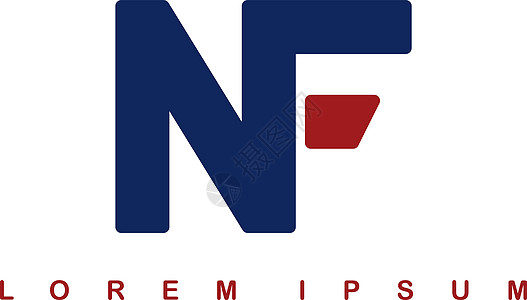 nf 字母字母艺术艺术主题标志徽标类型身份背景图片