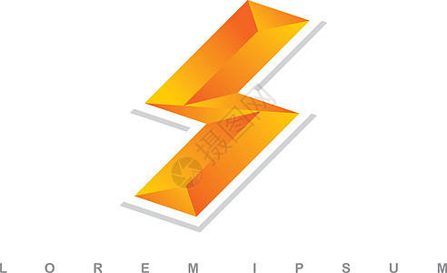 橙色雷电标志日志橙子闪电速度金属黄色金属板图片