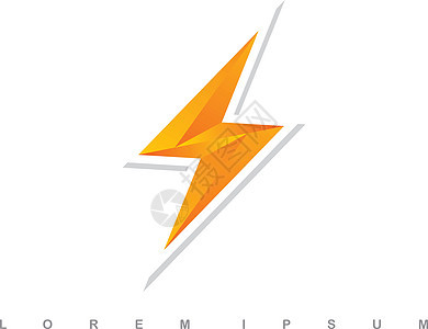 橙色雷电标志日志速度金属板橙子金属黄色闪电图片