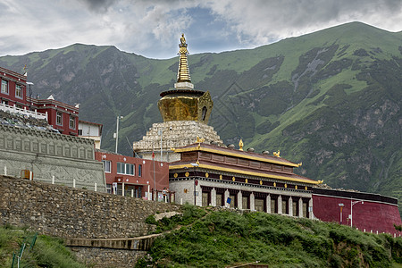 慈悲寺女神建筑物建筑学旅行寺庙旅游建筑经幡高清图片