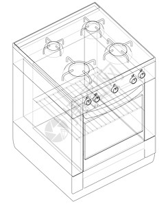 煤气炉灶概念厨卫器具家庭食物加热器灶台厨师焙烧炉烹饪炊具背景图片