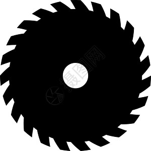 黑色圆锯 矢量标志或图标 锯木厂符号工艺牙齿金属工作车轮旋转磁盘刀具木头锯片图片