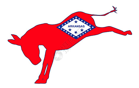 阿肯色斯民主党政治艺术品动物插图电子旗帜艺术派对绘画图片