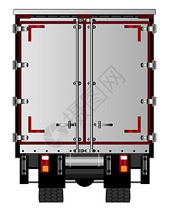 Lorry 转后门车辆艺术柴油机绘画卡车货车商品艺术品插图汽车图片