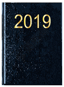 书籍封面2019年日记书封面绘画皮革黑色插图案件艺术蓝色夹克防尘罩艺术品背景