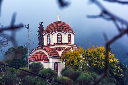希腊佩罗蓬内斯马列维圣母玛利亚基督教正教修道院附近的小礼拜堂图片