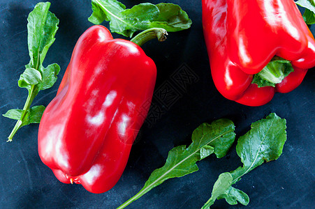 黑食品 红胡椒和青萝卜营养蔬菜农场食物义者树叶饮食维生素乡村农业图片