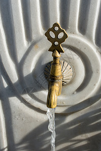 土耳其式奥托曼式水龙头喷泉龙头金属古董旅行建筑学自来水火鸡大理石艺术图片