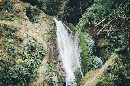 望庐山瀑布冰岛旅游目的地高清图片