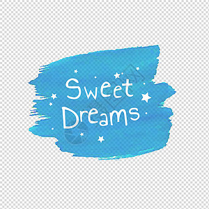 甜蜜的梦 Blob 透明背景海报平面卡片艺术设计绘画黑色书法手绘代金券图片