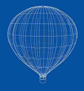轮廓热气球插图白色漂浮飞艇条纹旅行运输乐趣冒险娱乐图片