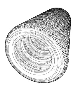 汽车轮胎概念  3 的矢量渲染运输团体空闲机器车轮卡车绘画车辆硫化圆圈图片