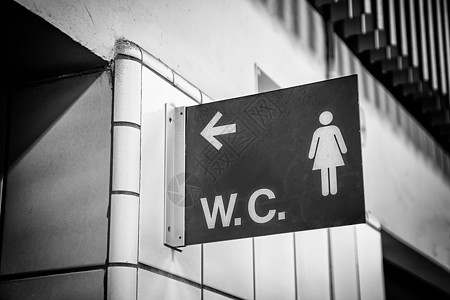 信息 wc signa洗澡木板标签男性入口绅士女性洗手间插图民众图片
