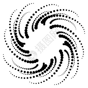 点状圆形螺旋图案 向量同心操作艺术白色漩涡光学艺术品图形化灰阶涡流图片
