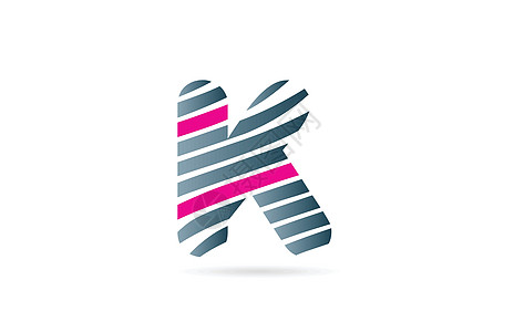 字母 k 徽标图标设计格式创造力条纹插图标识刻字公司身份商业图片