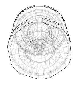 矢量滤油器概念插图方案机械运输圆圈剪影圆形汽车维修草图图片