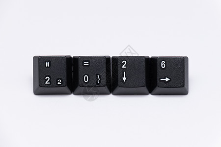 不同年份字名键盘黑键数字字母正方形技术钥匙帽子拉丁黑色插图打字机背景图片