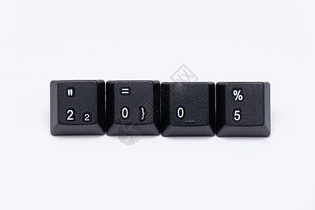 不同年份字名键盘黑键按钮打字机数字拉丁技术白色电脑正方形插图黑色图片
