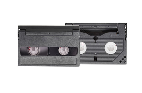 白色背景的小型 DV 磁带备份dv电影贮存工作室录像带技术摄像机录音机朋友图片