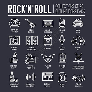 rocknroll迪斯科点唱机高清图片