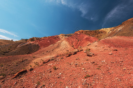火星峡谷地貌沙漠山脉天空土壤路线丘陵蓝色旅游旅行爬坡图片