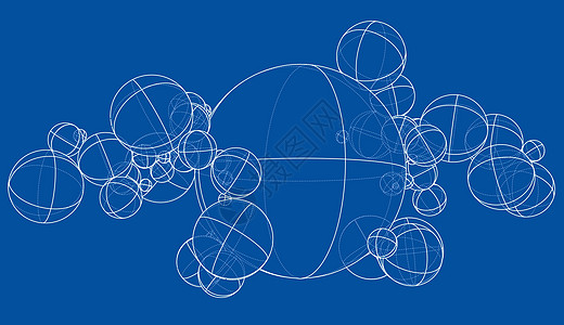 抽象轮廓领域概念 韦克托插图网络素描行星数字全球图学球体条纹纬度图片