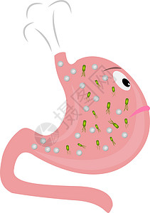 毒气过剩的胃和乙醇二醇基图片