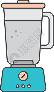 搅拌机搅拌机平面图标 vecto背景图片