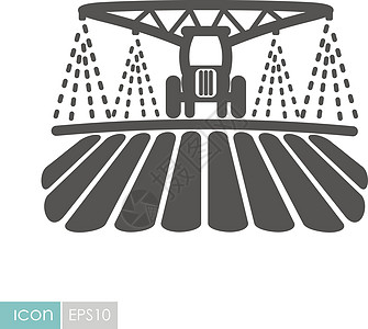 拖拉机浇水施肥场 ico栽培农田植物施肥场地农场化学品机械车辆灌溉图片