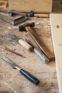 木制工作工具风镜木工木板乐器建筑木头指甲手套工作服锤子图片