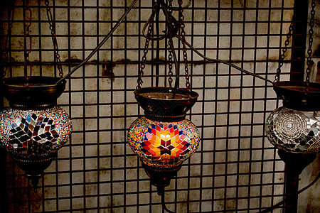 来自大集市的灯脚凳纪念品火鸡市场店铺橙子工艺手工业文化玻璃图片